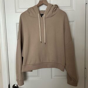 GAP Oversized Cropped Tan Hoodie Size XXL